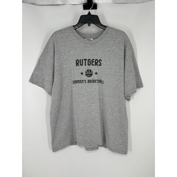 Vintage 90s Y2K Nike Team‎ Center Swoosh Rutgers University Womens Basketball XL - Picture 1 of 8